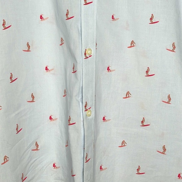 Bonobos Novelty Print Surfers Button Down Shirt Size XL Beach Coastal Summer - Picture 6 of 8